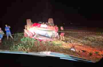 Três Barras - Jovens morrem em acidente com caminhonete na PR-471